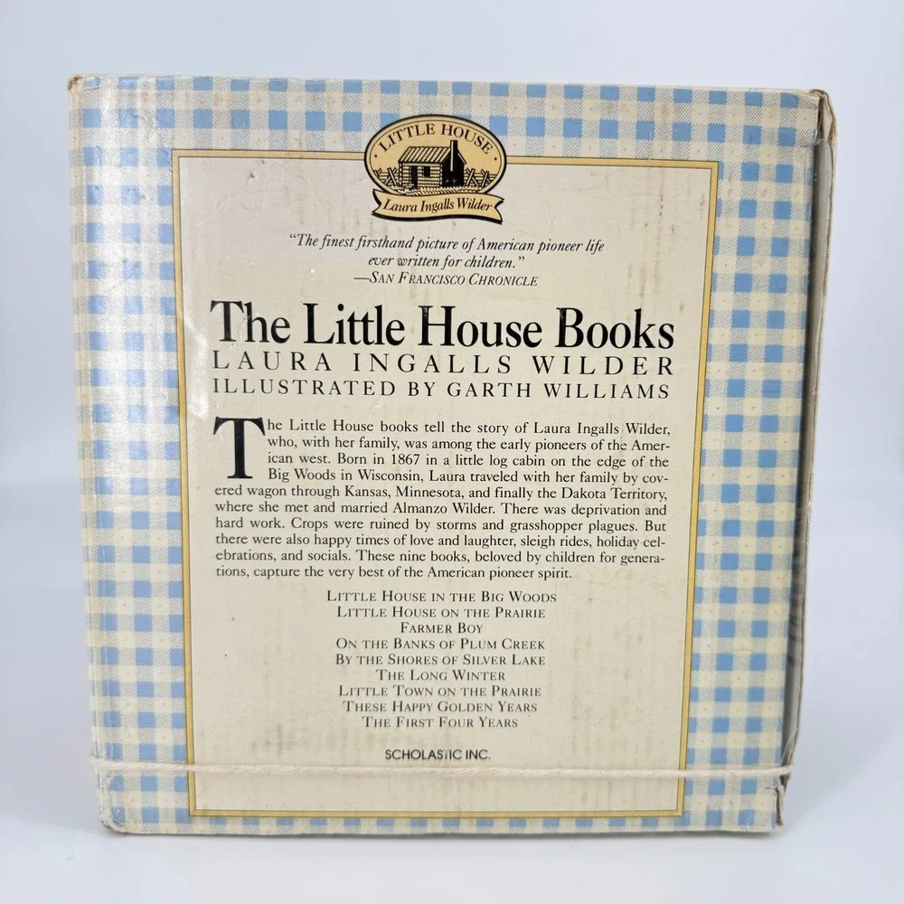 Little House Books Complete 9 Vol Set Laura Ingalls Wilder Vintage PB Box